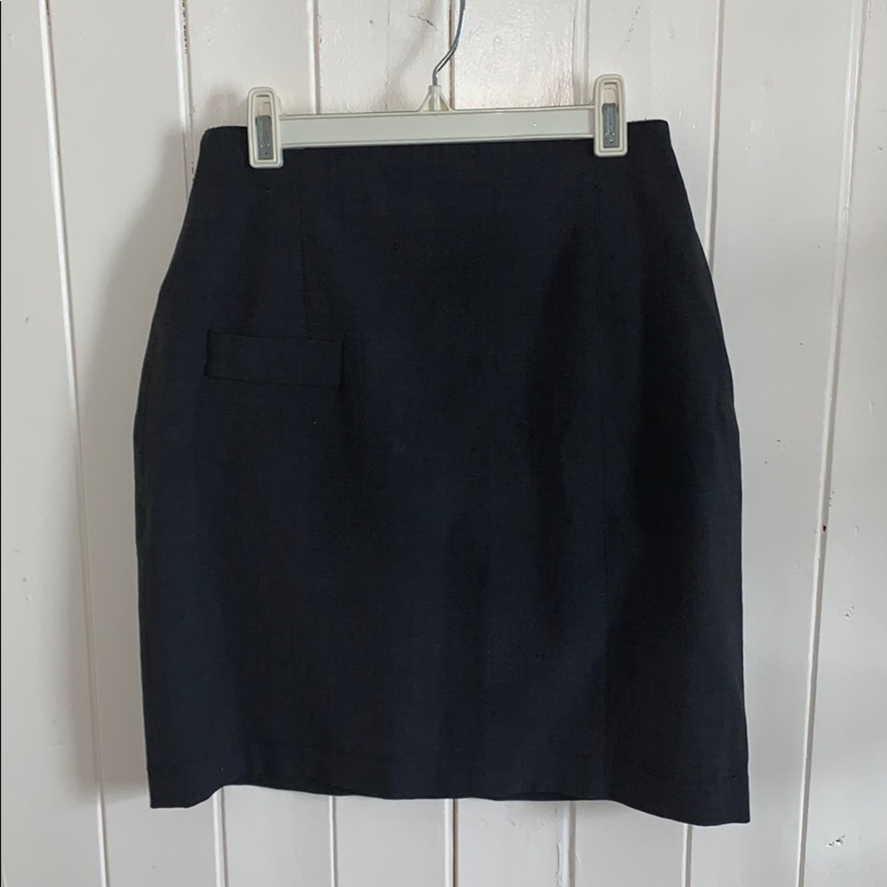 Bernd Berger grey suit skirt with faux pocket